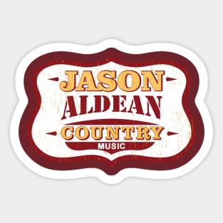 Vintage Jason Aldean COUNTRY MUSIC Sticker